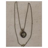 Sterling Silver Roman Reversible Necklace