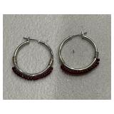 Garnet Estate Earrings