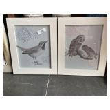 Pair of Signed Framed Artwork