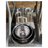 3 Piece Stainless Steel Bowl Set & Misc.