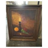 Oil on Hardboard Painting