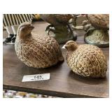 Vintage Quail Figurines