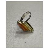 Sterling Silver Multi Gemstone Ring