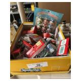 Box of Vintage Christmas Items