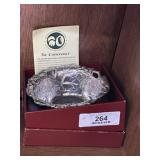 Ornate Silver Collectors Bowl