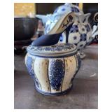 Vintage Blue & White Porcelain Box