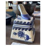 Vintage Blue & White Porcelain Box
