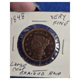 1848 US Large Cent