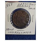 1853 US Large Cent
