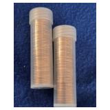 2 Full Rolls 1962-P Lincoln Cents