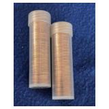 2 Full Rolls 1962-P Lincoln Cents