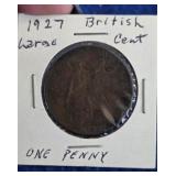 1927 British Large Cent