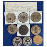 9 Wooden Nickels