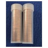 2 Full Rolls 1962-P Lincoln Cents