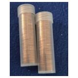 2 Full rolls 1962-P Lincoln Cents