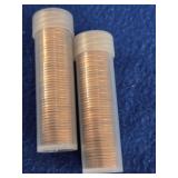 2 Full Rolls 1962-P Lincoln Cents