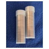 2 Full Rolls 1962-P Lincoln Cents