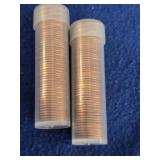 2 Full Rolls 1962-P Lincoln Cents