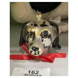 Glass Dog Christmas Ornament