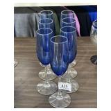 7 Mexico Vintage Champagne Glasses