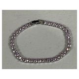 Beautiful Vintage Pink Ice Tennis Bracelet