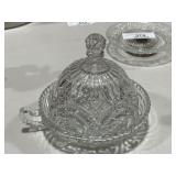 Crystal Butter Dish & Lid