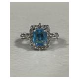 Estate Blue Topaz Ring