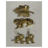 Gold Color Lion Pendant