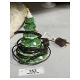 Miniature Light Up Ceramic Tree