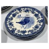 3 William James 8" Plates