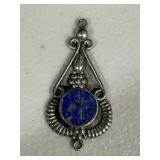Sterling Silver Lapis Pendant