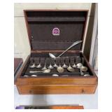 Large Silverware Chest with Contents