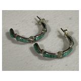 Native American Zuni Sterling Silver Earring