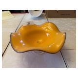 Footed Art Glass Bowl