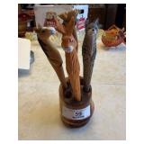 4 Hand Carved Ink Pens