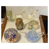 7 Glass Paperweights