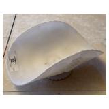 Footed Milk Glass Banana Compote