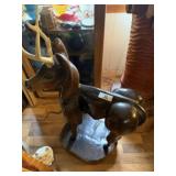 Walnut Carved White Tail Deer