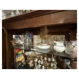 Shelf of Misc. Glass & Collectibles