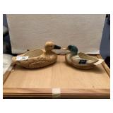 2 Pottery Duck Planters