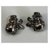 Snowman Post Earrings