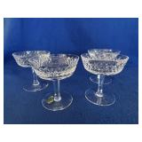 4- Waterford Champagne Glasses