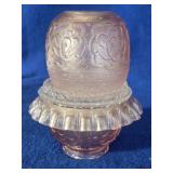 Fenton 75th Anniv. Pink Velva Rose Fairy Lamp