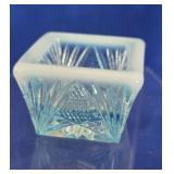 Rosso Glass Square Salt Cellar