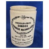 Vintage Dundee Orange Marmalade Stoneware Crock