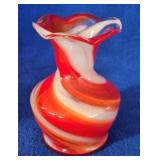 Vintage Smiths Old Timer Hand Blown Art Glass Vase