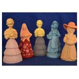 5 Vintage Avon Perfume/Cologne Figural Bottles