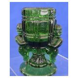 McKee Green Pressed Glass Peek-A-Boo Toothpick