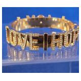 Love, Hope & Joy Bangle Bracelet