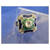 Vintage Enamel Ring